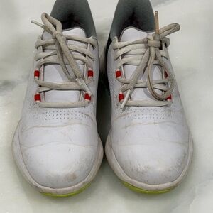 FootJoy Youth Golf Shoes White Black Red Size 1Y Spikeless